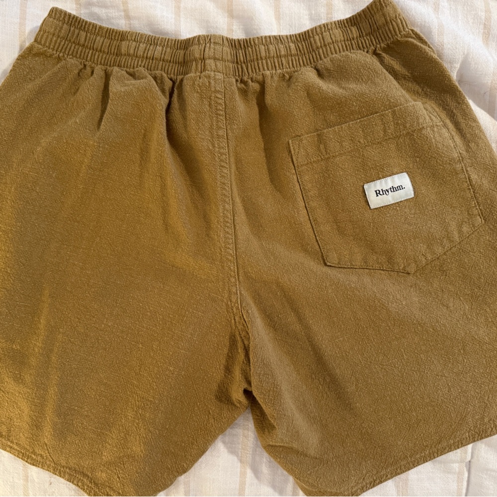 Rhythm Textured Linen Shorts - Picture 3 of 5